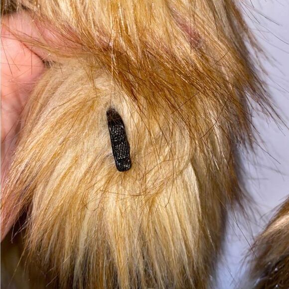 Donna Slayers Fabulous Furs Red Fox Faux Fur Shawl Collar Coat Large - Picture 10 of 13